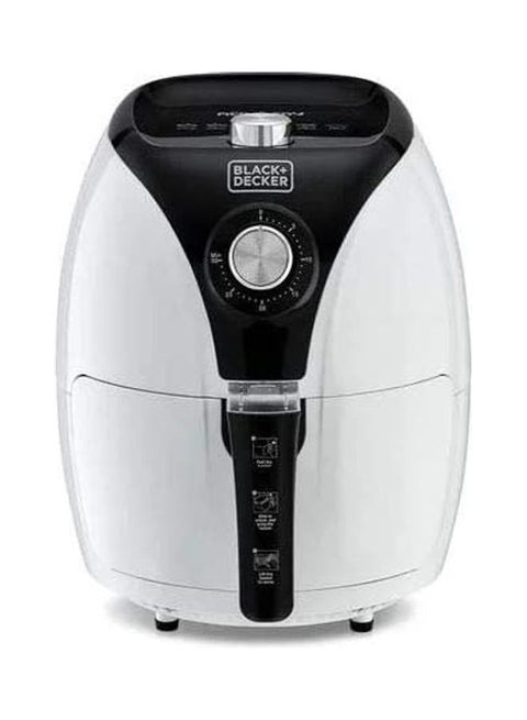 مقلاة هوائية مزودة بتقنية الحمل الحراري السريع 3.5 L 1500 W AF220-B5-White أسود/أبيض