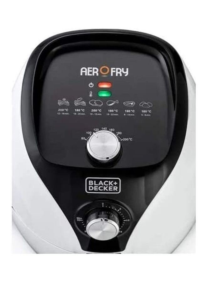 BLACK+DECKER Air Fryer With Rapid Air Convection Technology 3.5 L 1500 W AF220-B5-White Black / White - Image 3