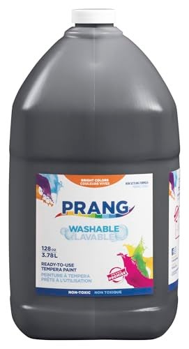 Prang Washable Paint Black 1 Gal Bottle - Image 1