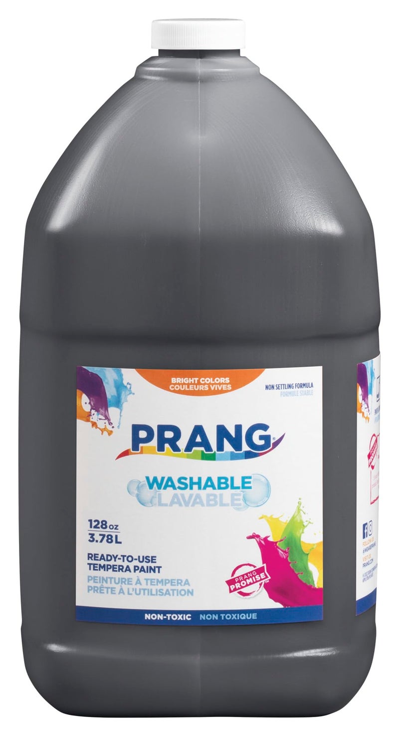 Prang Washable Paint Black 1 Gal Bottle - Image 2