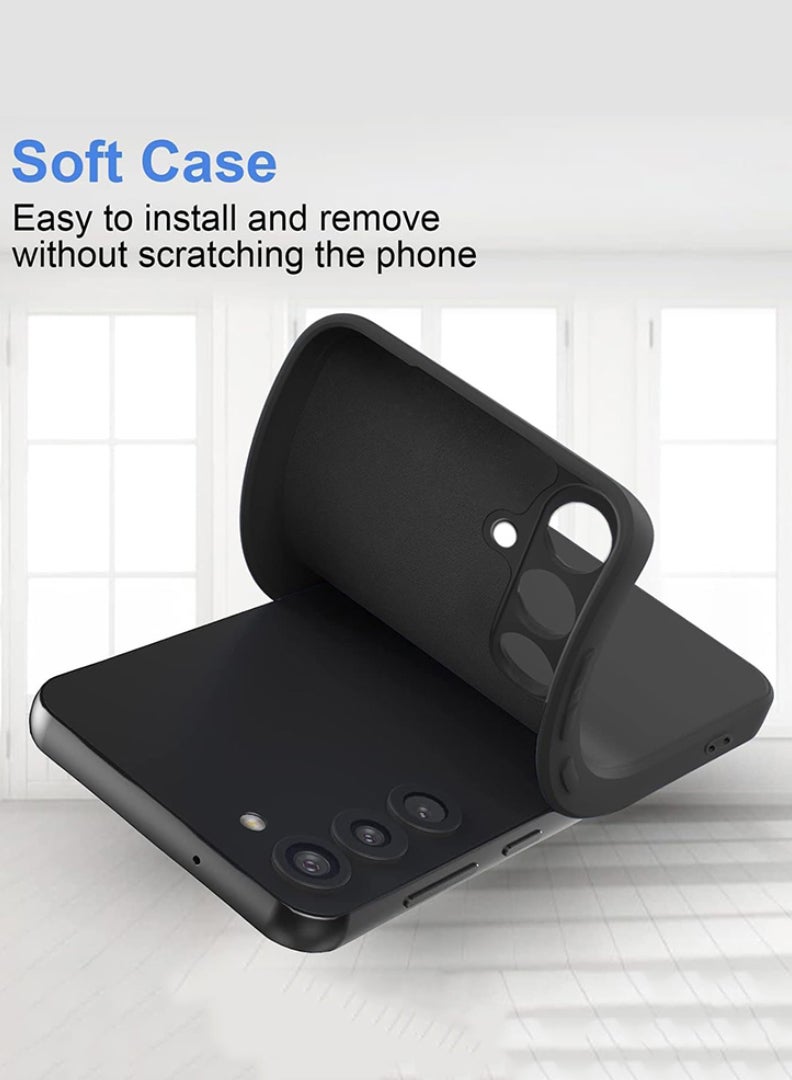 Case Up Compatible with Samsung Galaxy S25 6.2 Inch Case, Soft & Premium Liquid Silicone [Anti-Scratch Microfiber Lining] Shockproof Protective Slim Phone Cover for S25 2025, Black - Image 5