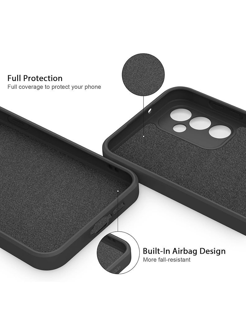 Case Up Compatible with Samsung Galaxy S25 6.2 Inch Case, Soft & Premium Liquid Silicone [Anti-Scratch Microfiber Lining] Shockproof Protective Slim Phone Cover for S25 2025, Black - Image 4