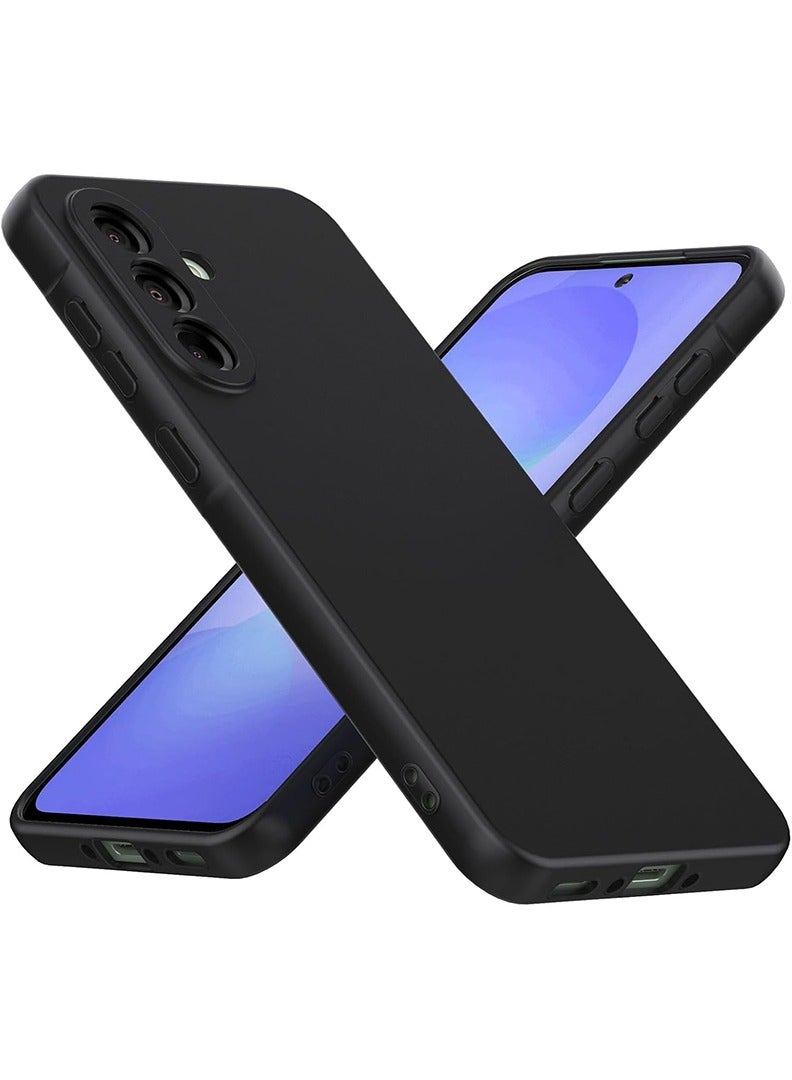 Case Up Compatible with Samsung Galaxy S25 6.2 Inch Case, Soft & Premium Liquid Silicone [Anti-Scratch Microfiber Lining] Shockproof Protective Slim Phone Cover for S25 2025, Black - Image 1