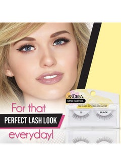 Andrea False Lashes Flirty Style 70 Black (4 Pack)  - Image 4