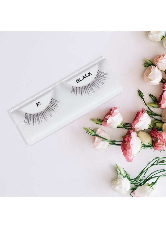 Andrea - False Lashes Flirty Style 70 Black (4 Pack) - Image 1