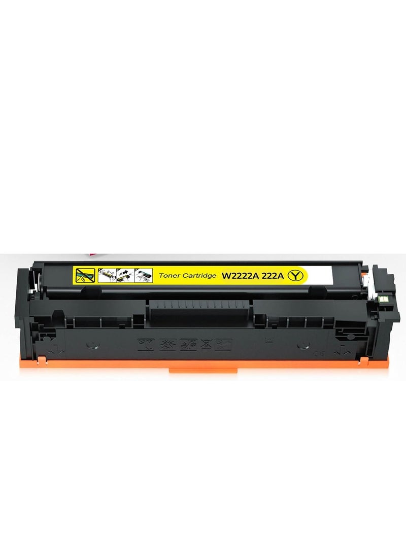 ECARES® 222A W2222A Compatible Toner Cartridge Use for Color LaserJet Pro MFP 3303fdw 3303sdw 3388sdw 3388fdw HP LaserJet Pro 3203 3288 Printer Series(Yellow) - Image 1