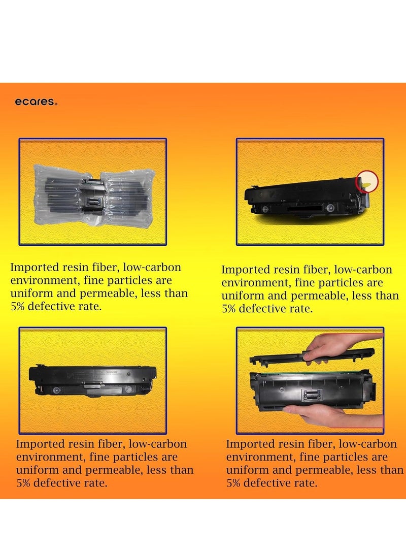 ECARES® 222A W2222A Compatible Toner Cartridge Use for Color LaserJet Pro MFP 3303fdw 3303sdw 3388sdw 3388fdw HP LaserJet Pro 3203 3288 Printer Series(Yellow) - Image 2