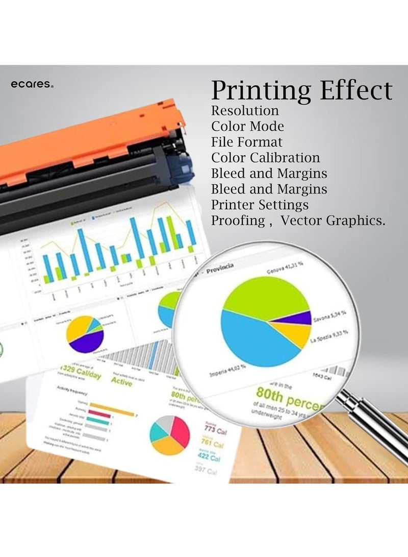 ECARES® 222A W2222A Compatible Toner Cartridge Use for Color LaserJet Pro MFP 3303fdw 3303sdw 3388sdw 3388fdw HP LaserJet Pro 3203 3288 Printer Series(Yellow) - Image 4