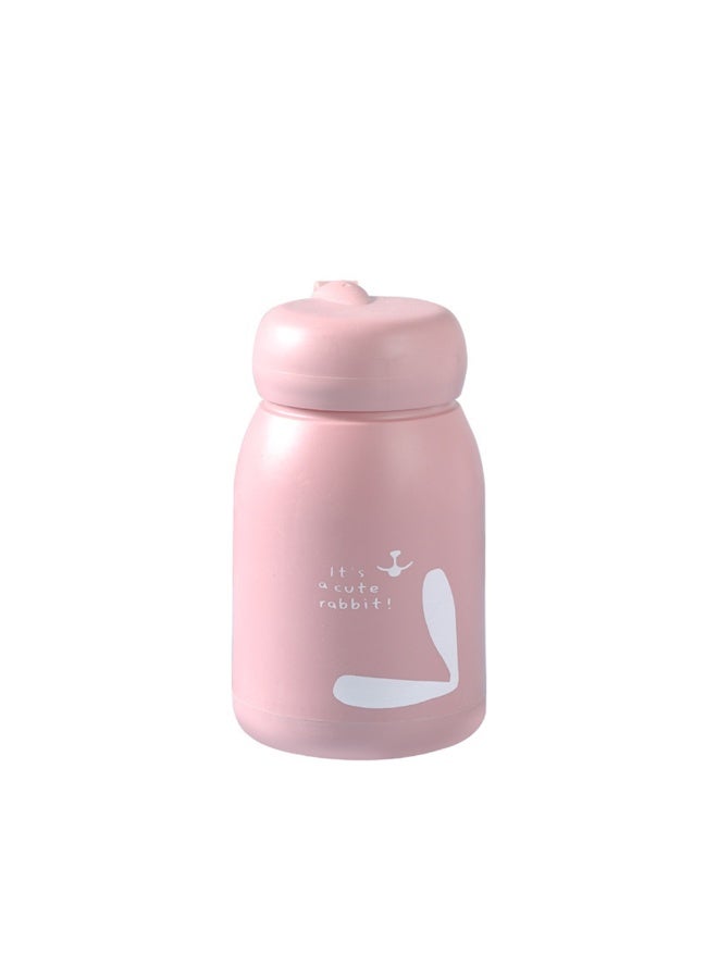 Cute Cartoon Women Glass Sport Water Bottle With Portable Handle Mini Leakproof BPA Free Water Cup For Office Travel Gym - Image 1