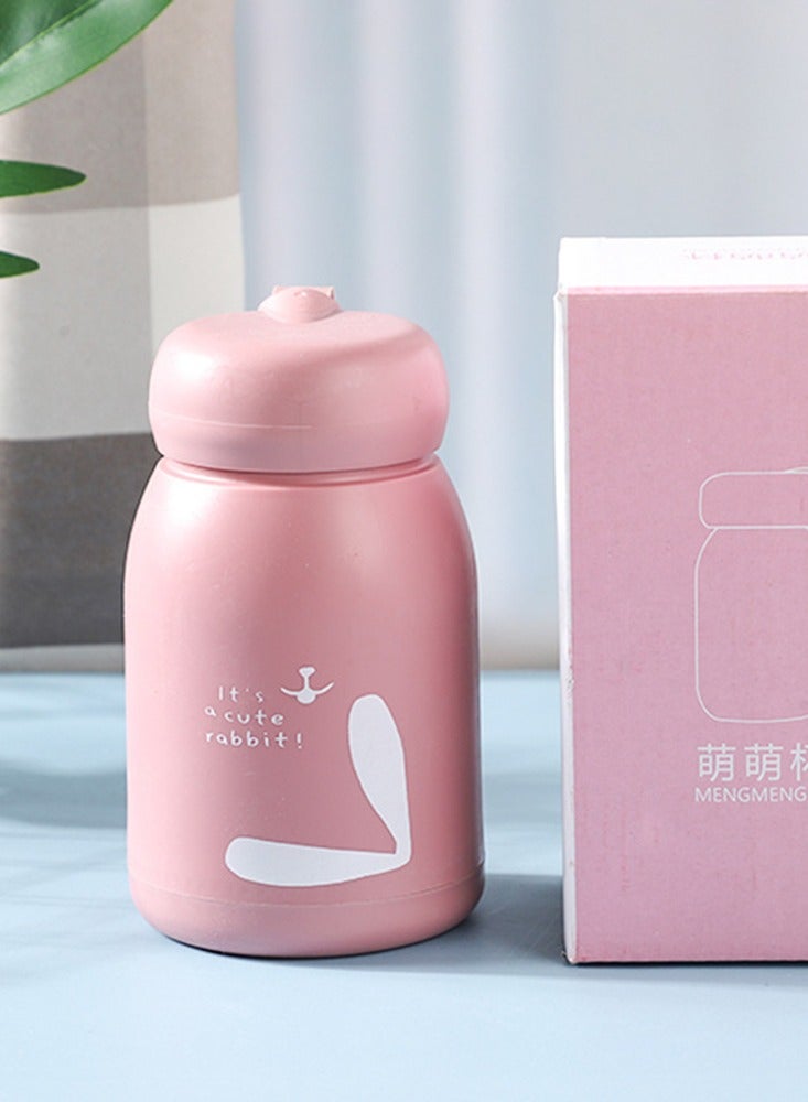 Cute Cartoon Women Glass Sport Water Bottle With Portable Handle Mini Leakproof BPA Free Water Cup For Office Travel Gym - Image 4