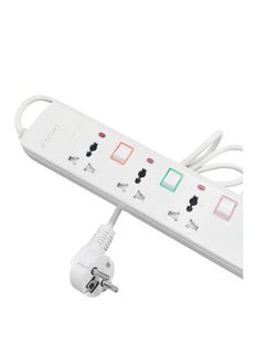 ETrain PS073 Power Strip with 3 European Ports Length 1.5 m with On-Off Switch 16A - White - pzsku/ZB6CE19DDABD5A74C4270Z/45/_/1733832898/7e434fa8-3376-454b-a2bd-d862338e813b