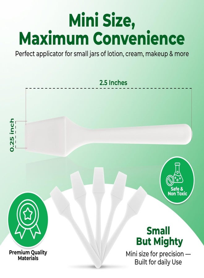 Kopperko Mini Skin Care Spatula (2.5", 100 Pack) - Small Spatula for Makeup, Creams & Crafts | Makeup Applicator for Mixing, Cosmetic, Face Mask | Disposable Cosmetic Applicators | White - Image 3