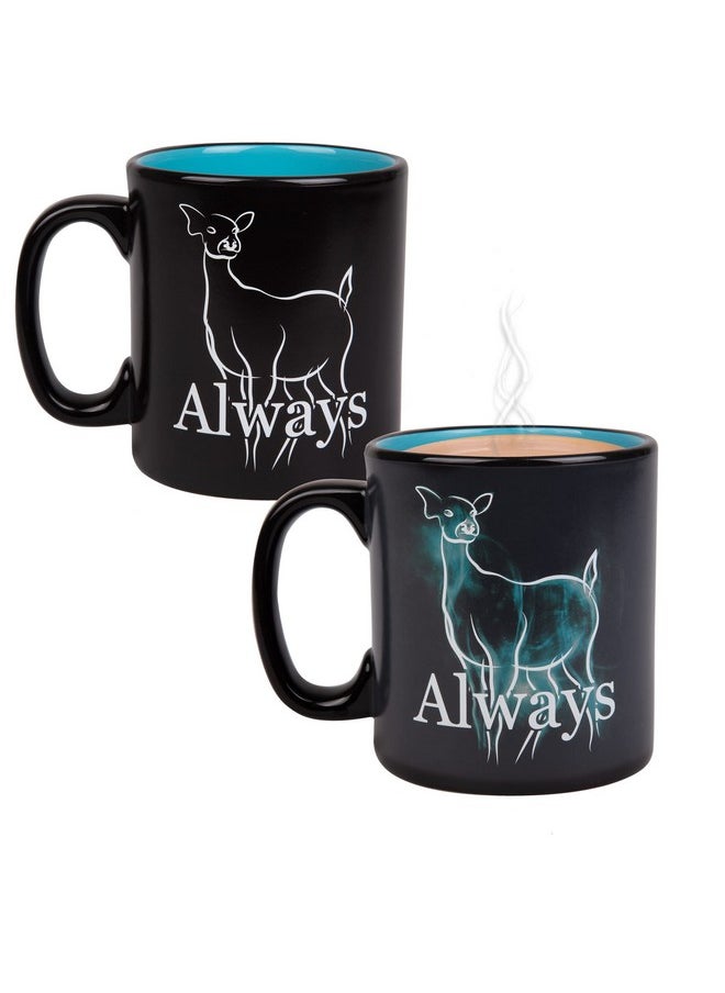 Harry Potter Harry Potter Always Heat Changing Coffee Mug, Large 20 oz - Doe Patronus Design Reveals with Heat - Officially Licensed - Book & Movie Christmas Stocking Stuffer Gift for Kids, Teens, Adults - Ceramic  - Image 1