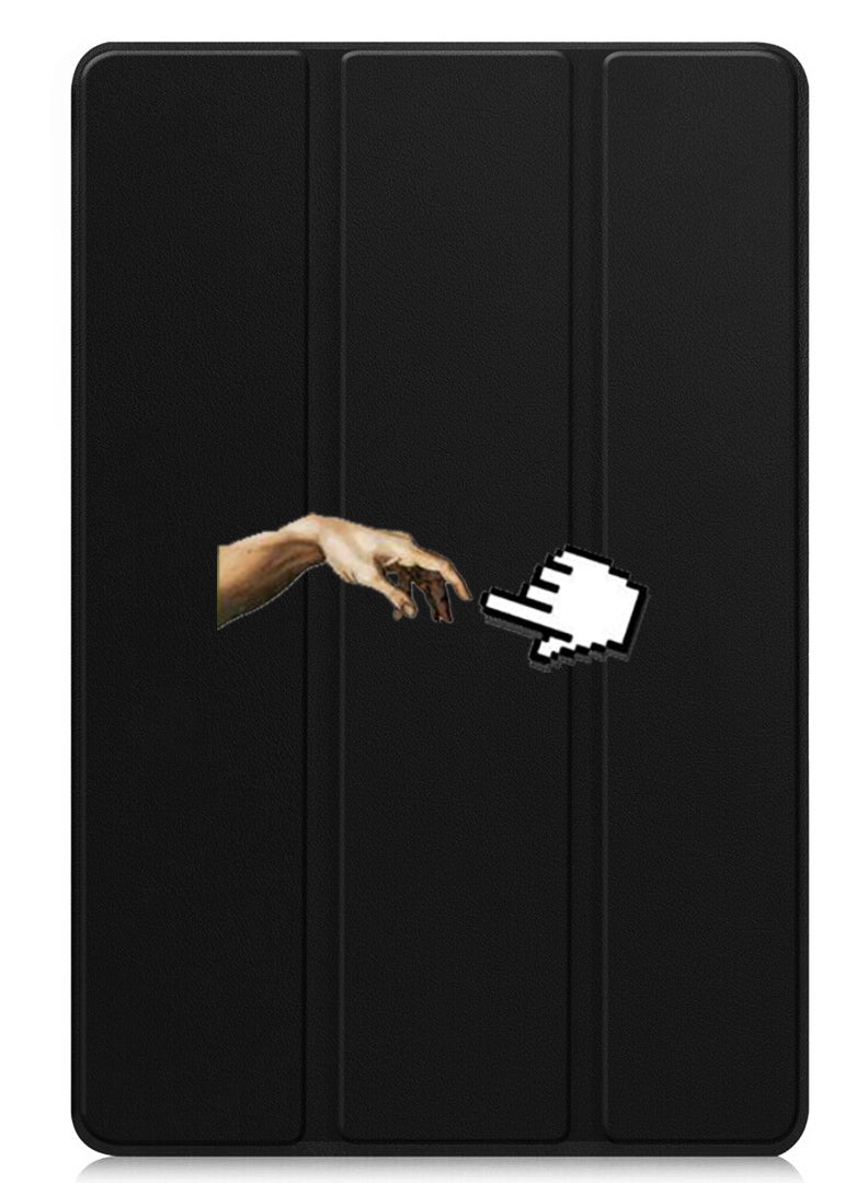 Theodor Protective Flip Case For Apple iPad mini 7th Generation (A17 Pro 2024 / Mini 6 2021 6th Generation) With Trifold Stand Auto Wake Sleep Shockproof Cover Hand mouse pointer - Image 1