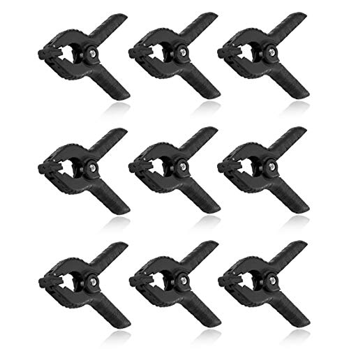 Selens 4.5 inch Heavy Duty Muslin Clamps Clips 9 Pack for Photo Studio Backdrops Backgrounds Woodworking - Image 1