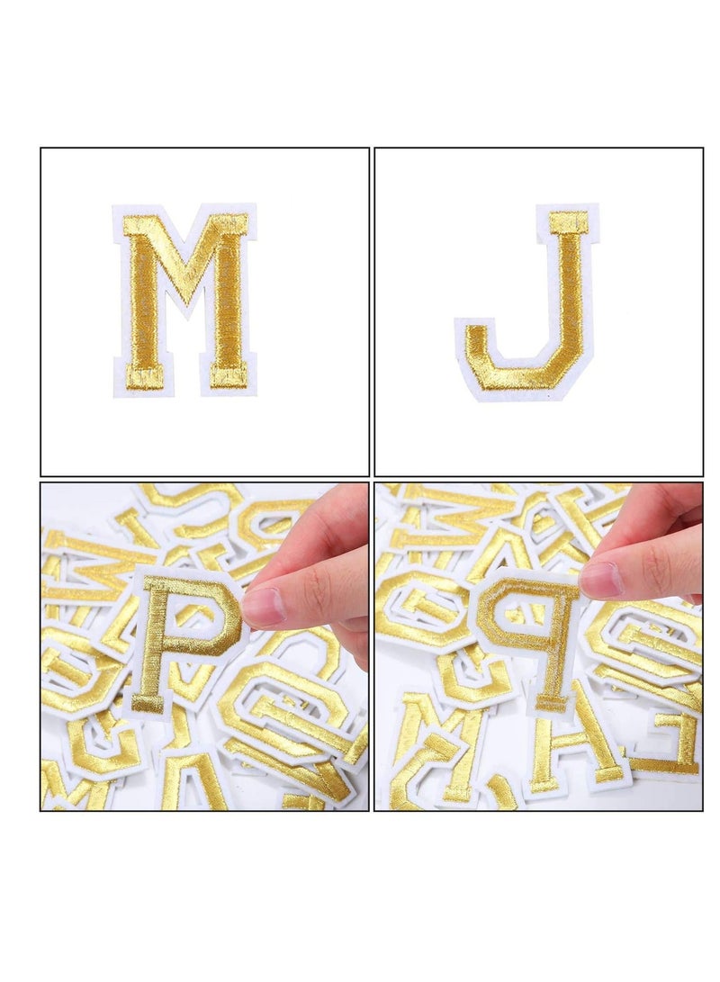 Iron on Letter Patches, Alphabet Applique Patches or Sew Appliques with Embroidered Patch A-Z Badge Decorate Repair for Hats Shirts Shoes Jeans Bags - Image 2