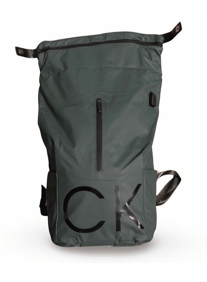 CALVIN KLEIN JEANS PLUS Calvin Klein Jeans Roll-Top Backpack with Bold CK Logo - Image 2