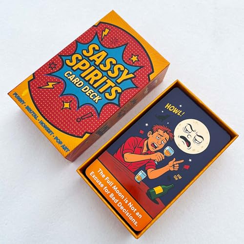 DPEHAKMK Sassy Spirits Oracle Deck 78 Funny and Brutally Honest Pop Art Cards for Real Talk Readings Bold ComicStyle Oracle Deck with Sass Humor and Attitude for Modern Guidance - Image 5