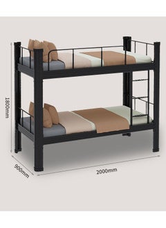 keke Double Decker Bunker Bed Sturdy Metal Frame, Space-Saving Design  - Image 5