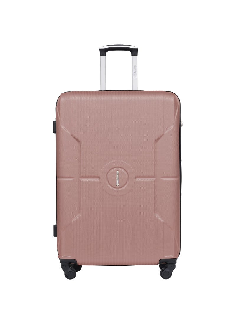 PARAJOHN Sparkle Cabin Size ABS Hardside Spinner Luggage Trolley 20 Inch Rose Gold  - Image 1