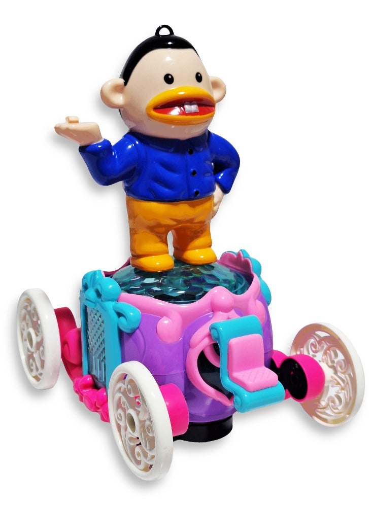 Ramadan Lantern, a wonderful musical action toy for children, a dancing Ramadan lantern with cartoon characters on a classic animated illuminated cart, cute Ramadan lanterns, a new Ramadan lantern toy for children, model ZR179-17, multi-colored bouquet - Image 2