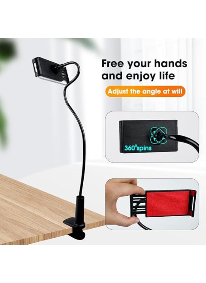 Cool Baby Style - Universal 360ºPhone Holder, 27.5" Mount Holder Arm Clip Rotating Cell Phone for Desk Phones (Black) - Image 1