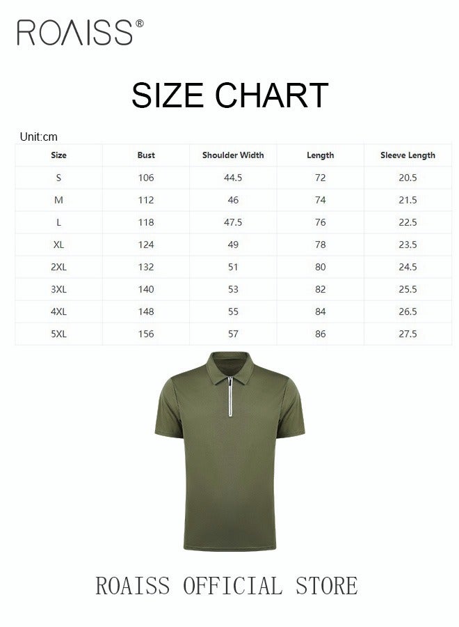 Men's Polo Shirt - Solid Color Short Sleeve Lapel T-Shirt - Casual Fit - Summer Fashion Essential