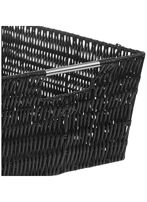 Whitmor Whitmor Rattique Storage Baskets - Black - (3 Piece Set)  - Image 4