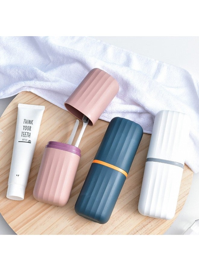 Jajalin Travel Toothbrush Cup For Men And Women, Portable Toiletry Bag Set With Storage For Toothpaste And Toothbrush - Image 5