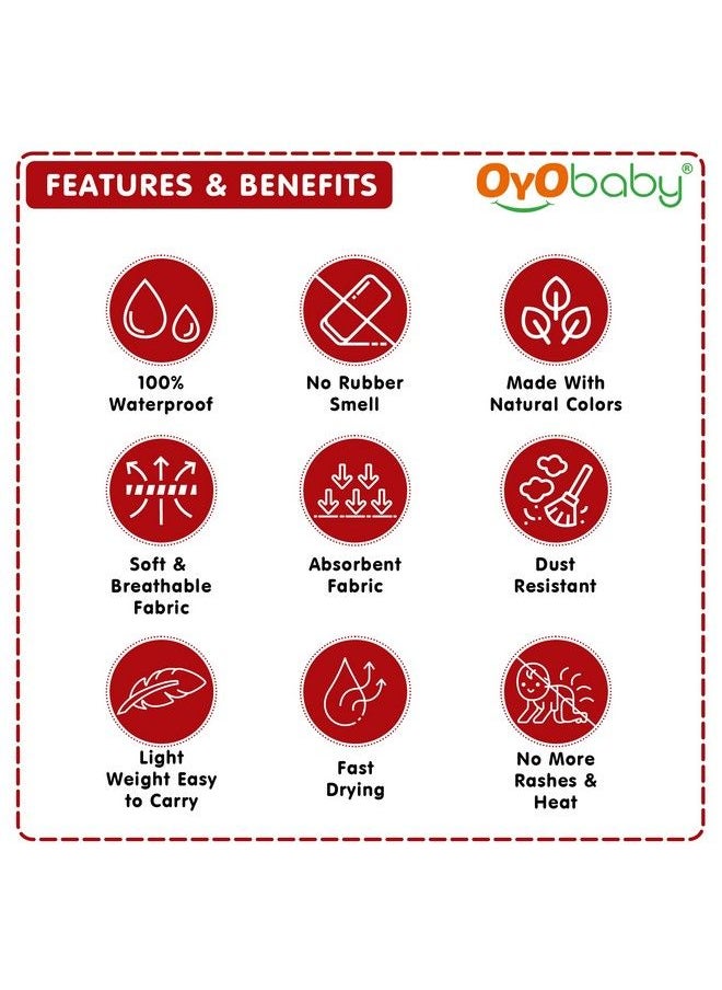 OYO BABY Quickly Dry Super Soft Bed Mattress Protector Maroons (70Cm X 50Cm)  - Image 4