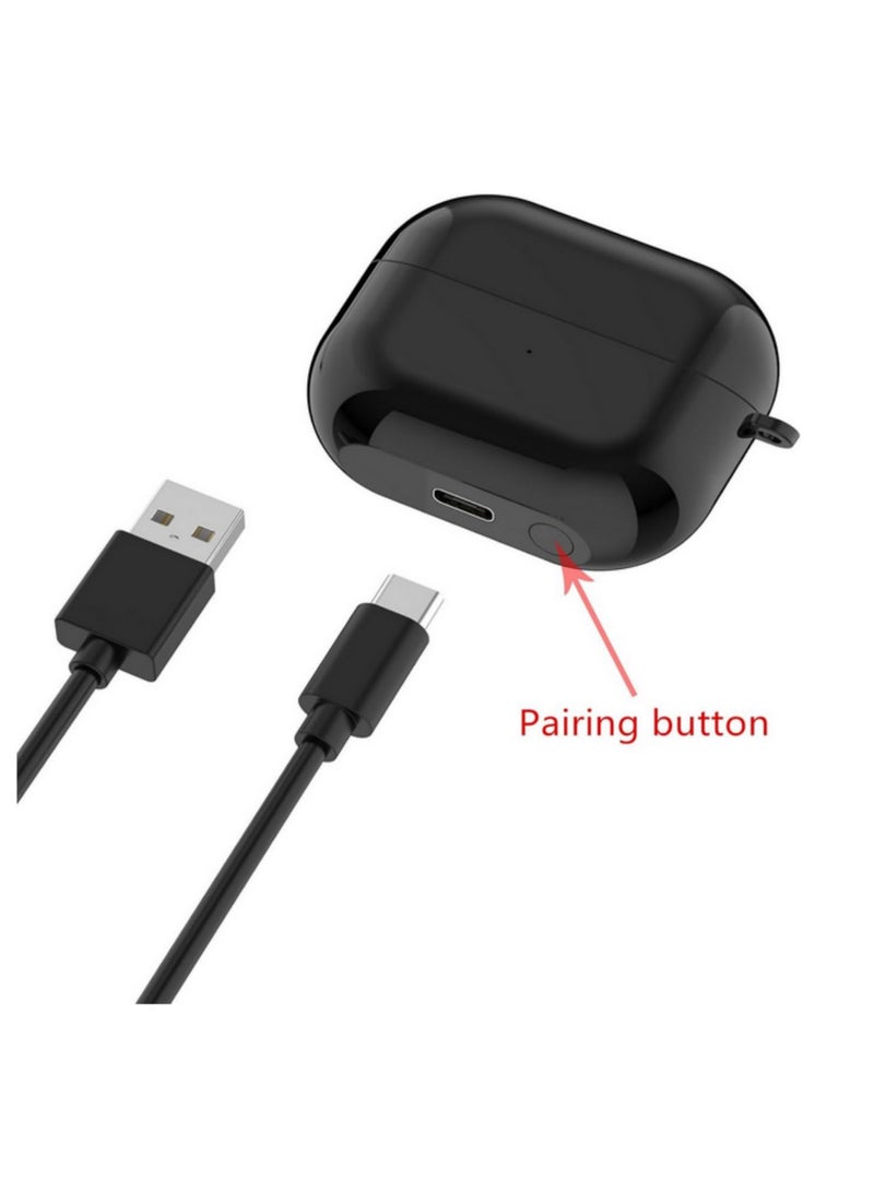 حالة شحن سريع بديلة لسماعات Samsung Galaxy Buds 3 SM-R530 مع مؤشر ضوئي وكابل USB، صممت خصيصًا لسماعات Galaxy Buds3 R530، تتميز بتقنية الشحن اللاسلكي وتعمل كحالة شحن ذكية. - Image 2