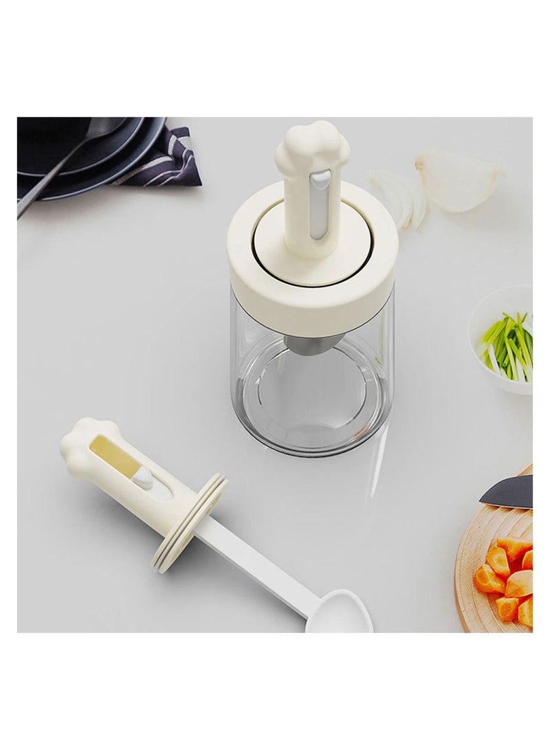 Furtey 2Pcs Cat Claw Seasoning Jar with Integrated Spoon and Lid, Kitchen Moisture-proof Seasoning Bottle , Detachable Seasoning Cccessories , MSG Condiment Jar Random Color - Image 5