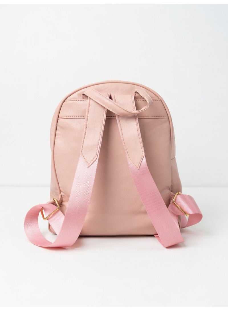 Elegant Quilted Bow Backpack – Premium Fashion Mini Backpack for Women-Pink - Image 2