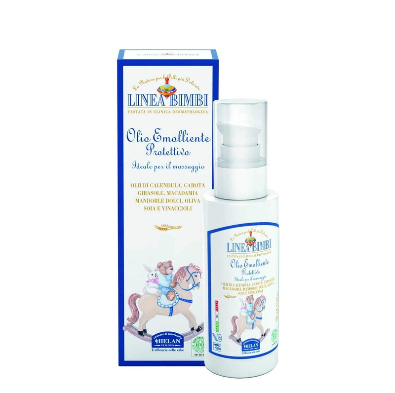 Helan Linea Bimbi Bio - Protective Baby Oil, Gentle & Emollient for Sensitive Skin, Baby Massage Oil for Newborn with Sweet Almond Oil, Baby Essentials, Silicone & Paraben Free, Made in Italy 100fl oz - Image 2