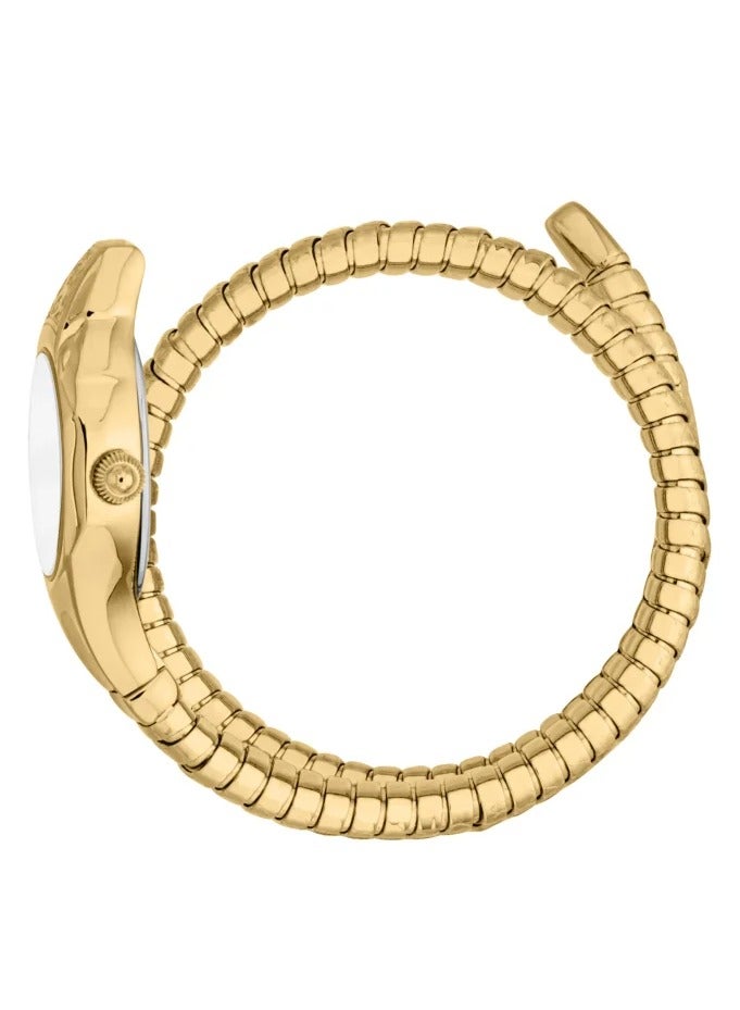 JC Just Cavalli Signature Snake Fiore Fiore Yellow Gold Silver JC1L354M0025 - Image 3