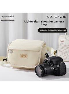 Generic SLR Camera Bag Shoulder Bag Casual Bag Crossbody Canon Photography Bag Micro Single Bag Portable Storage Bag Fuji Bag-Color:Large Black  - Image 2