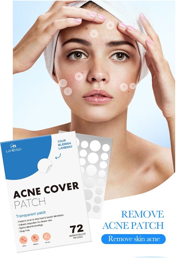 LANEMAY 36- Piece Acne Pimple Patch for Large Zit Breakouts, Spot Treatment Stickers for Body, Cheek, Forehead, and Chin, Vegan and Cruelty Free  - Image 2