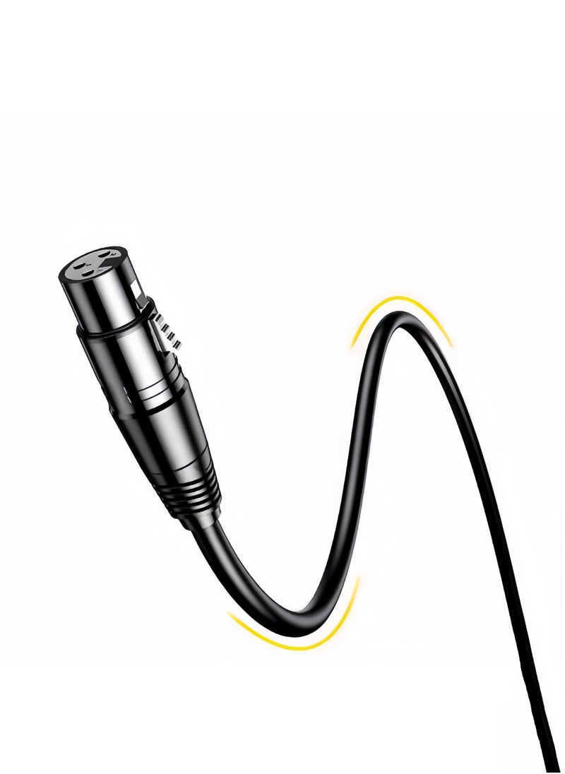 Mindpure Short XLR to XLR Cable 4.92FT, Microphone Cable Male to Female Balanced 3 PIN Compatible with Shure SM Microphone, Behringer, Speaker Systems, Radio Station, PA, Black  - Image 3