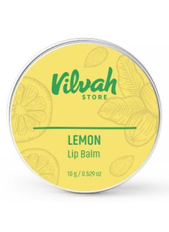 vilvah STORE Lemon Lip Balm, 10g  - Image 1
