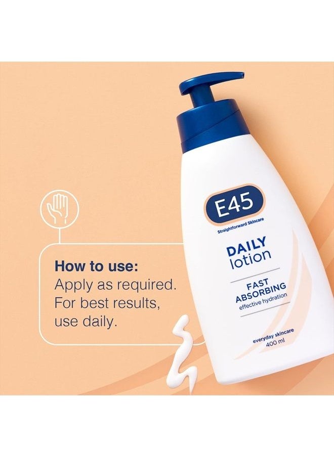 e45 - Daily Moisturising Lotion, 400 ml - Image 1