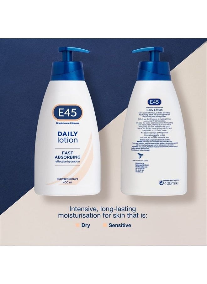 e45 - Daily Moisturising Lotion, 400 ml - Image 1