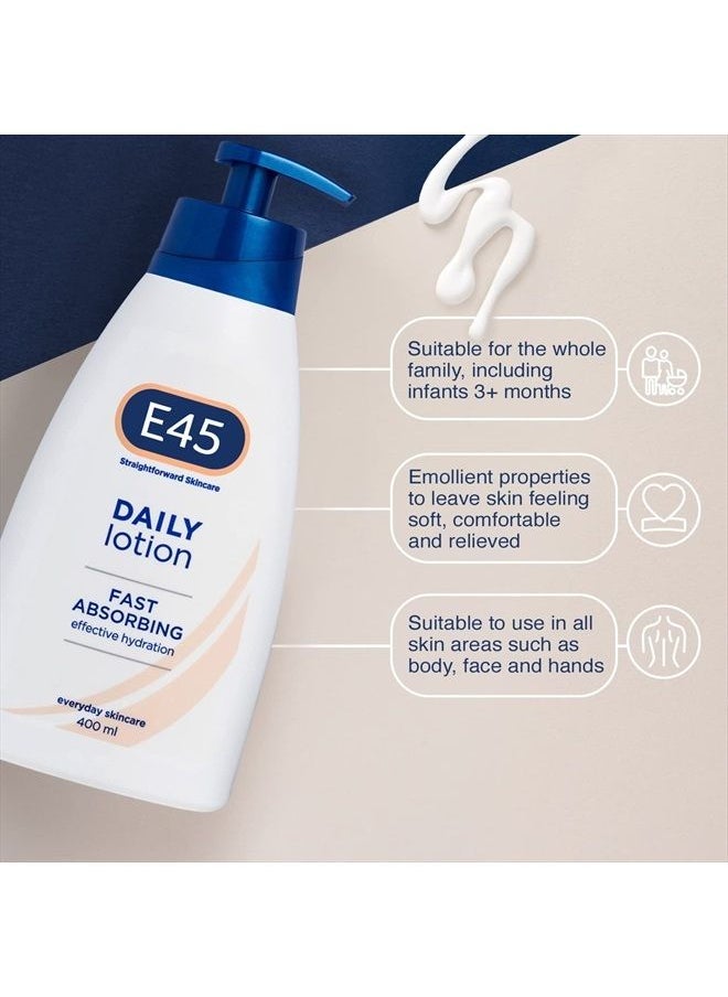 e45 - Daily Moisturising Lotion, 400 ml - Image 1