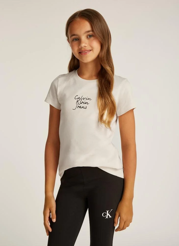 Calvin Klein Jeans Kids Graphic Logo Slim T-Shirt