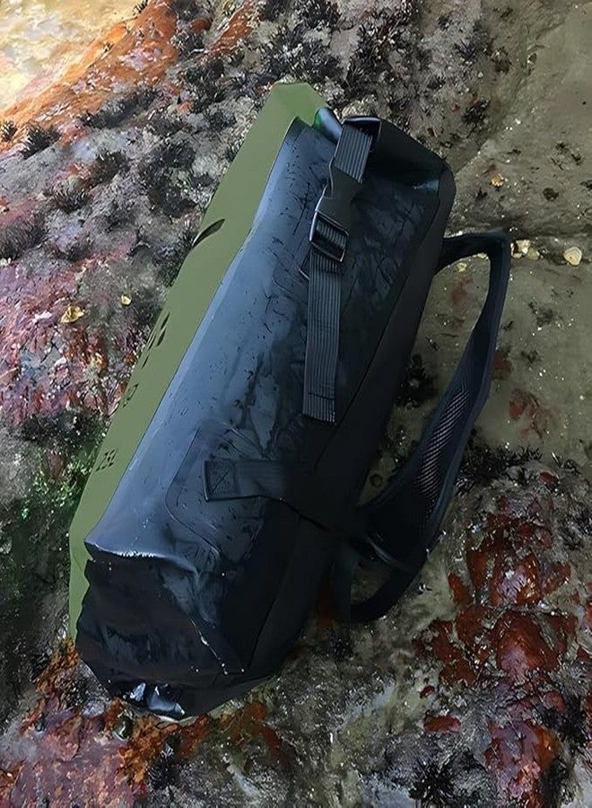 GLOWICK Lightweight Waterproof 25L Dry Bag - Backpack with Waist Pouch and Phone Case - Perfect for,Kayaking, Boating, Camping, Hiking, Fishing, Travel & Beach Adventures (1Pcs) - Image 2