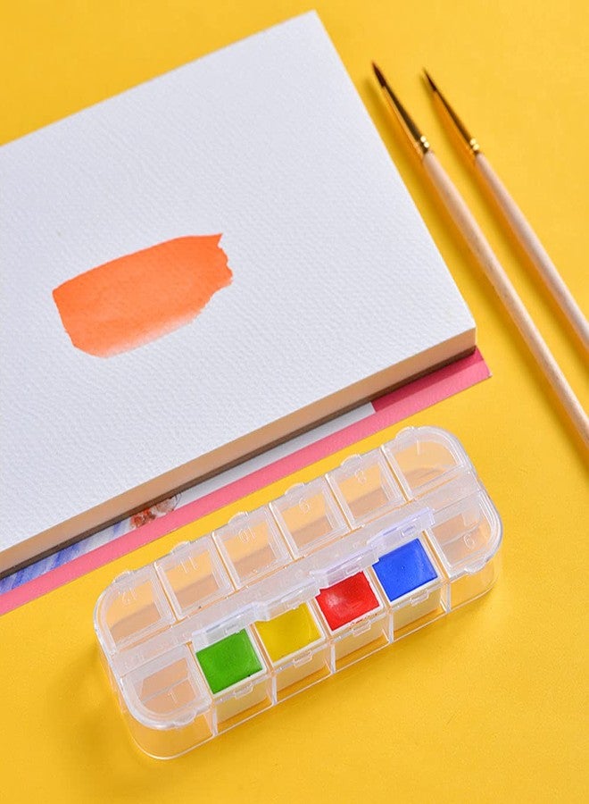 Luzen 30Pcs Plastic Empty Watercolor Paint Pans Full Pans Sub-Packing Pans Tins for Art Painting and DIY Craft, White - Image 4