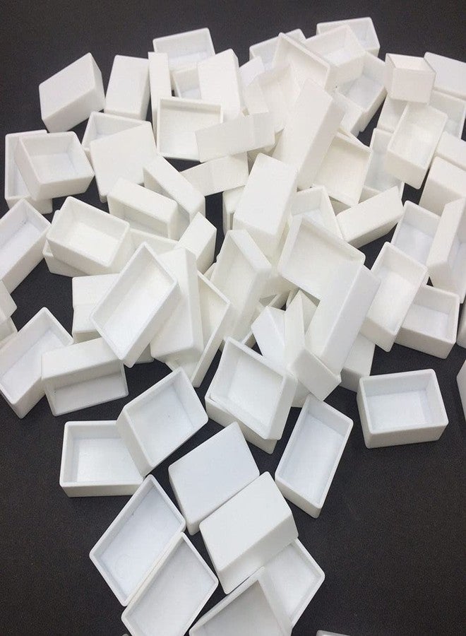 Luzen 30Pcs Plastic Empty Watercolor Paint Pans Full Pans Sub-Packing Pans Tins for Art Painting and DIY Craft, White - Image 2