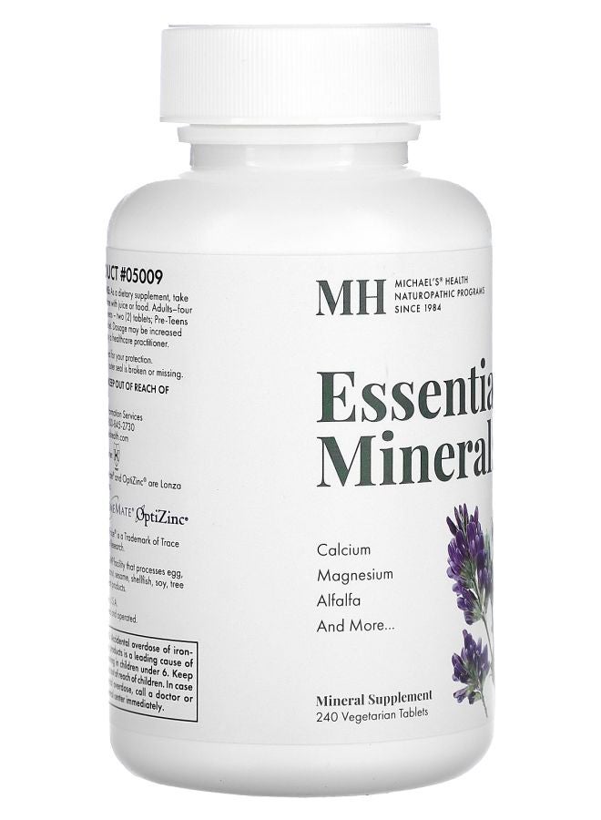 Michael's Naturopathic Essential Minerals 240 Vegetarian Tablets - Image 2
