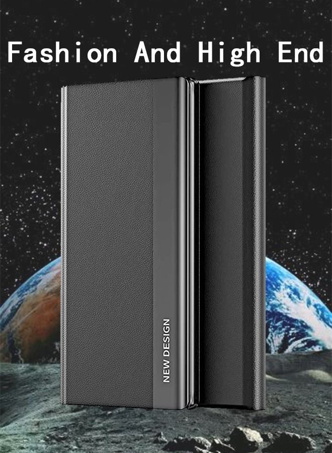Protector Case for Honor X9a 5g Cover, Smart Ultra Slim Flip Case, Anti-Scratch, Magnetic Closure, Stand Function, Back Cover Case for Honor X9a 5g Black
