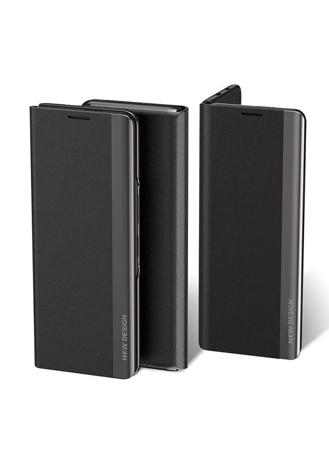 Protector Case for Honor X9a 5g Cover, Smart Ultra Slim Flip Case, Anti-Scratch, Magnetic Closure, Stand Function, Back Cover Case for Honor X9a 5g Black