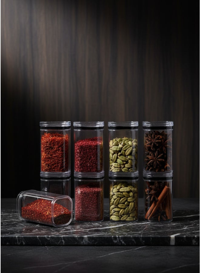 CASA HOME CasaHome 12-Piece Ecleric Spice Jar Set Stackable Airtight with Arabic Labels Egypt - Image 1